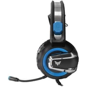 Crown CMGH 3001 Wired Over Ear Gaming Headset Blue