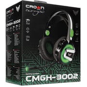 Crown CMGH 3002 Wired Over Ear Gaming Headset Green