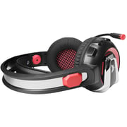 Crown CMGH 3000 Wired Over Ear Gaming Headset Red
