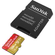 Sandisk Extreme Plus 128GB UHS-I MicroSDXC Memory Card With SD Adapter
