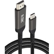 S-tek [2m/6 Ft] Usb Type C To Hdmi Cable, Thunderbolt 3, Hdmi 4k 60hz Uhd Adaptor Compatible For Macbook Pro, Samsung S20, Huawei P20 And Yoga 900, Ipad Pro