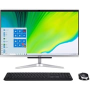 Acer Aspire C24 AIO (2020) Desktop - 11th Gen / Intel Core i5-1135G7 / 23.8inch FHD / 8GB RAM / 512GB SSD / Windows 11 Home / English & Arabic Keyboard / Silver / Middle East Version - [C24-1650]