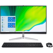 Acer Aspire C24 (2020) Desktop - 11th Gen / Intel Core i5-1135G7 / 23.8inch FHD / 8GB RAM / 512GB SSD / 2GB NVIDIA GeForce MX450 Graphics / Windows 11 Home / English & Arabic Keyboard / Silver / Black / Middle East Version - [C24-1651]