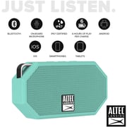 Altec Lansing Mini H2O 3 Rugged Bluetooth Speaker Mint