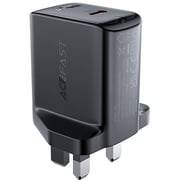 Acefast USB-C Fast Charge Wall Charger Black