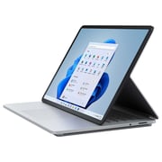 Microsoft Surface Laptop Studio (2021) - 11th Gen / Intel Core i7-11370H / 14.4inch / 32GB RAM / 1 TB SSD / 4 GB NVIDIA GeForce RTX 3050 Ti Graphics / Windows 11 Home / English & Arabic Keyboard / Platinum / Middle East Version - [ABY-00013]