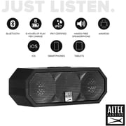 Altec Lansing Jacket H2O Rugged Bluetooth Speaker Black
