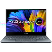 ASUS ZenBook Flip 13 OLED (2020) Laptop - 11th Gen / Intel Core i7-1165G7 / 13.3inch FHD OLED / 16GB RAM / 1TB SSD / Shared Intel Iris Xe Graphics / Windows 11 Home / English & Arabic Keyboard / Pine Grey / Middle East Version - [UX363EA-OLED101W]