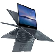 ASUS ZenBook Flip 13 OLED (2020) Laptop - 11th Gen / Intel Core i7-1165G7 / 13.3inch FHD OLED / 16GB RAM / 1TB SSD / Shared Intel Iris Xe Graphics / Windows 11 Home / English & Arabic Keyboard / Pine Grey / Middle East Version - [UX363EA-OLED101W]