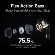 LG Earbuds TONE Free FP5 Enhanced Active Noise Cancelling True Wireless Bluetooth UAE Version