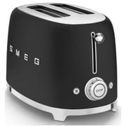 Smeg Toaster 2 Slice Matt Black TSF01BLMUK