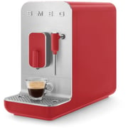 Smeg Coffee Machine with Milk Frother Matt Red BCC02RDMUK