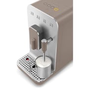 Smeg Coffee Machine with Milk Frother Matt Taupe BCC02TPMUK