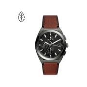 Fossil Everett Chronograph Mens Watch Fs5799, Gunmetal