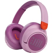 JBL JR460NC Kids Wireless Over-Ear Noise Cancelling Headphones, Pink – JR460NC