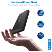 Philips Power Bank 20000mAh Black DLP8720N/00