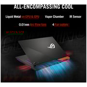 ASUS ROG Strix G15 (2021) Gaming Laptop - AMD Ryzen 9-5900HX / 15.6inch FHD / 16GB RAM / 1TB SSD / 12GB AMD Radeon RX 6800M Graphics / Windows 11 Home / English & Arabic Keyboard / Black / Middle East Version - [G513QY-HF002W]