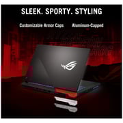 ASUS ROG Strix G15 (2021) Gaming Laptop - AMD Ryzen 9-5900HX / 15.6inch FHD / 16GB RAM / 1TB SSD / 12GB AMD Radeon RX 6800M Graphics / Windows 11 Home / English & Arabic Keyboard / Black / Middle East Version - [G513QY-HF002W]