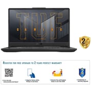 ASUS TUF Gaming F17 Gaming Laptop - 11th Gen Core i7 2.3GHz 16GB 512GB 4GB Win11Home 17.3inch FHD 144Hz Eclipse Grey Nvidia GeForce RTX 3050Ti FX706HEB HX085W (2022) Middle East Version