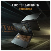 ASUS TUF Gaming F17 Gaming Laptop - 11th Gen Core i7 2.3GHz 16GB 512GB 4GB Win11Home 17.3inch FHD 144Hz Eclipse Grey Nvidia GeForce RTX 3050Ti FX706HEB HX085W (2022) Middle East Version