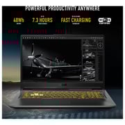 ASUS TUF Gaming F17 Gaming Laptop - 11th Gen Core i7 2.3GHz 16GB 512GB 4GB Win11Home 17.3inch FHD 144Hz Eclipse Grey Nvidia GeForce RTX 3050Ti FX706HEB HX085W (2022) Middle East Version