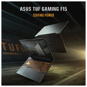 ASUS TUF Gaming F15 Gaming Laptop - 11th Gen Core i5 2.6GHz 8GB 512GB 4GB Win11Home 15.6inch FHD 144Hz Grey Nvidia GeForce RTX 3050 FX506HCB HN1138W (2022) Middle East Version