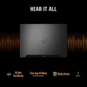 ASUS TUF A17 (2022) Gaming Laptop - AMD Ryzen 7-6800H / 17.3inch FHD / 16GB RAM / 512GB SSD / 4GB NVIDIA GeForce RTX 3050 Graphics / Windows 11 Home / English & Arabic Keyboard / Jaeger Grey / Middle East Version - [FA707RC-HX006W]