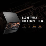 ASUS TUF A17 (2022) Gaming Laptop - AMD Ryzen 7-6800H / 17.3inch FHD / 16GB RAM / 512GB SSD / 4GB NVIDIA GeForce RTX 3050 Graphics / Windows 11 Home / English & Arabic Keyboard / Jaeger Grey / Middle East Version - [FA707RC-HX006W]