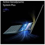 لاب توب ASUS Zenbook Duo 14 Creator - معالج Core i7 من الجيل الحادي عشر (2.9 جيجاهرتز)، ذاكرة رام 16 جيجابايت، ذاكرة تخزين داخلية 1 تيرابايت، نظام تشغيل Win11، شاشة 14 بوصة FHD، لون أزرق سيليستيال، لوحة مفاتيح إنجليزي / عربي، طراز UX482EGR-HY373W