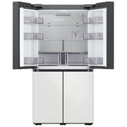 Samsung  BESPOKE 4-Door Flex Refrigerator 820 L With Top Glam White & Bottom Glam Peach Panel