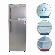 Nobel Refrigerator Double Door Inox 368 No Frost