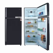 Nobel Refrigerator Double Door Glass Black 498 No Frost