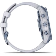 Garmin 010-02540-25 Fenix 7 Sapphire Solar Smart Watch with Whitestone Band White/Blue