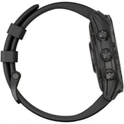 Garmin 0100254021 Fenix 7 Sapphire Solar Smart Watch 47mm Carbon Grey DLC Titanium With Black Band