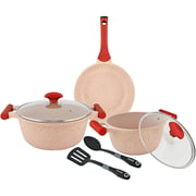 Prestige Aluminium Induction Non-Stick Coated Bottom Cookware Set Of 7 Pcs  : Prestige 