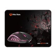 Meetion Wired Gaming Mouse and Mouse Pad Combo Black