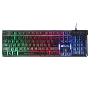 Meetion Rainbow Backlit Gaming Wired Keyboard Black