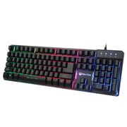 Meetion Rainbow Backlit Gaming Wired Keyboard Black