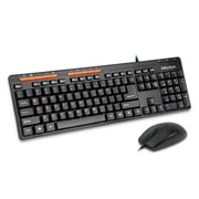 Meetion Keyboard Mouse and Speaker 3 in 1 Combo Pack Black/Orange