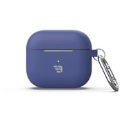 Baykron Silicone Case With Carabiner For Airpods 3rd Generation Midnight Blue