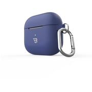 Baykron Silicone Case With Carabiner For Airpods 3rd Generation Midnight Blue