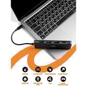 FITIT 7-in-1 USB Type C Hub Multiport Adapter with 4K HDMI, USB C PD Power Delivery, 3x USB, SD TF Card Reader, Compatible with Mac Book Pro XPS and More Type C Devices