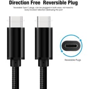 Fitit USB-C To USB-C Cable 1m Black