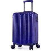Stargold Sg-tpc35 Abs+pc Material Trolley Luggage With Number Lock, Blue- 20 Inches.