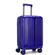 Stargold Sg-tpc35 Abs+pc Material Trolley Luggage With Number Lock, Blue- 20 Inches.