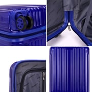 Stargold Sg-tpc35 Abs+pc Material Trolley Luggage With Number Lock, Blue- 20 Inches.