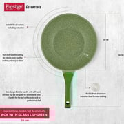 Prestige Granite Non-Stick Aluminium Wok Pan With Lid PR81116