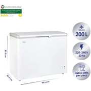 Super General Chest-freezer 250 Liter Gross Volume, Sgf-244-h White