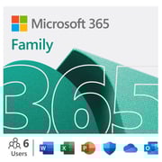 Microsoft Office M365 Family 12 months Renewal Multicolor