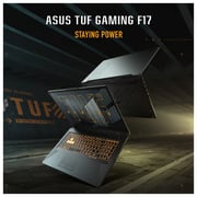 ASUS TUF Dash F17 (2021) Gaming Laptop - 11th Gen / Intel Core i7-11800H / 17.3inch FHD / 16GB RAM / 1TB SSD / 4GB NVIDIA GeForce RTX 3050 Ti Graphics / Windows 10 Home / English & Arabic Keyboard / Grey / Middle East Version - [FX706HEB-HX090T]